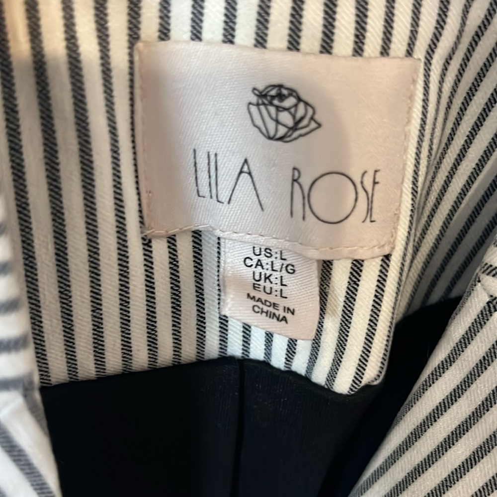 Lila Rose Pinstripe Blazer Jacket - Picture 5 of 6